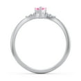 thumbnail image 4 of Birthstone Heart Ring with Shoulder Accents - Pink Tourmaline (October), 4 of 4