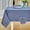 Denim Blue, variant on Round Table Cloth Linen Farmhouse Tablecloth Waterproof Anti-Shrink Soft and Wrinkle Resistant Decorative Fabric Table Cover for Kitchen (Denim Blue, 60" Round (2-4 Seats))