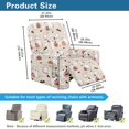 thumbnail image 6 of SCRAWLGOD Halloween Recliner Cover 4-Pieces Reclining Covers with Pocket Stretch Recliner Chair Covers with Elastic Band Washable Furniture Protector for Pets, Cat Pumpkin Ghost Bat Heart Beige, 6 of 7