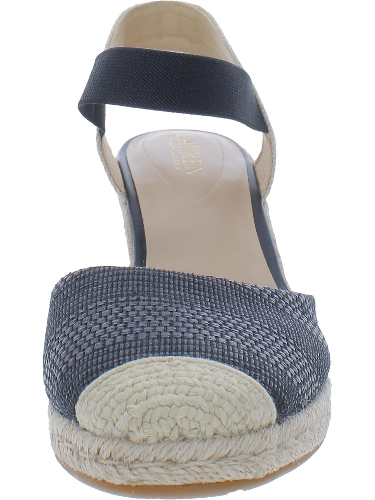 Lauren Ralph Lauren Womens Pearle Wedges Ankle Strap Espadrille Heels -  Walmart.com