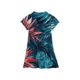 thumbnail image 4 of CCRFTGI Polo Dress for Kids Girls Size 6-7 Short Sleeve Uniform Cute Hawaiian Tropic Pleated Flare Skater Polo Dresses Back To School Summer Button Collared Picque Polo Dress Sky Blue 12-13 Years, 4 of 5