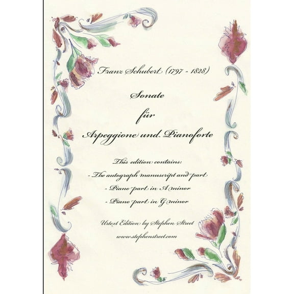 Sonate für Arpeggione und Pianoforte - Piano Part, (Paperback)