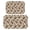 Paisley and Damask White Pattern, variant on Paisley and Floral Red Pattern Bath Mat Set Of 2,Non-Slip Rug for Bathroom,Kitchen,Bedroom,Entrance, 30x17 and 23.5x15.7 Inches