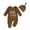 Brown, variant on Baby Boy Girl Clothes Hi I'm New Here Coming Home From Hospital Outfits Gender Neutral One Piece Romper