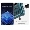 thumbnail image 5 of Radio FM Digital Portátil Recargable con Pantalla LED y Altavoz Bluetooth 5.4, Ideal para el Hogar y Viajes, Color Azul., 5 of 5