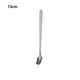 thumbnail image 3 of Yuarrent Cuchara agitadora de café de acero inoxidable, vajilla resistente al agua, cucharas de postre, cucharillas de cabeza cuadrada, varilla agitadora Cocina y Comedor 13cm/Plata Yuarrent HA079990-01, 3 of 6