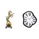 thumbnail image 1 of Reloj De Pared Creativo Con Diseño Distorsionado Y Fundido, Estatua De Caballo Moderna, Artesanía, Adorno Decorativo Para Sala De Estar, Oficina, Escritorio, Centro De Mesa., 1 of 8