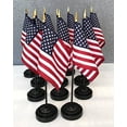 thumbnail image 3 of MADE IN USA!! Box of 12 USA 4"x6" Miniature Desk & Table Flags Includes 12 Flag Stands & 12 American Small Mini Flags, 3 of 3