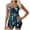 #A05-Blue, variant on Tankini Swimsuits for Women Hawaii Floral Print Swimwear V Neck Bikini Tops with High Waisted Shorts 2 Piece Bathing Suit Flowy Floral Print Swim Dress 2026 Summer Beach Vacation Outfits