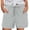 Gray, variant on ZQUUVOU Women's Wide Leg Shorts Drawstring Solid Color Loose Pocket Pants(Black,L)