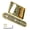 Golden, variant on 6 String Roller Saddles Bridge and Control Plate with Carving Decorative Pattern Strings Through Bridge For Guitars