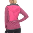 thumbnail image 4 of Little Donkey Andy Women's Lightweight Thermal Running Jacket Hybrid Quilted Full Zip Golf Jacket with Hood Rose Heather S, 4 of 7