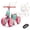 green&red, variant on 6V Electric Baby Balance Bike with Bubble Machine,4 in 1 Toddler Balance Bike w/Remote Control for 1 Year Old Boys Girls Kids Ride on Toys w/Powered Motor,LED Lights (Pink)