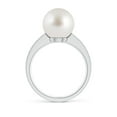 thumbnail image 2 of ANGARA South Sea Cultured Pearl Reverse Tapered Shank Ring in 14K White Gold for Women | June Birthstone, Birthday, Anniversary, Jewelry Gift for Women | Pearl Ring, 2 of 8