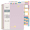 Light Pink, variant on POPRUN Teacher Planner 2026-2027, 8.5"x11", Academic Lesson Plan Book for Teachers (Jul.26 - Jun.27), Weekly and Monthly with Gradebook, 2-Sided Pocket, Leather Hard Cover for Classroom, Olive Green