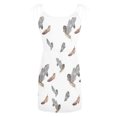 thumbnail image 5 of IROINNID Women's Sheath Dress Fashion Casual Sleeveless Floral Sling Belt Prints Elastic Waist Dress, 5 of 5