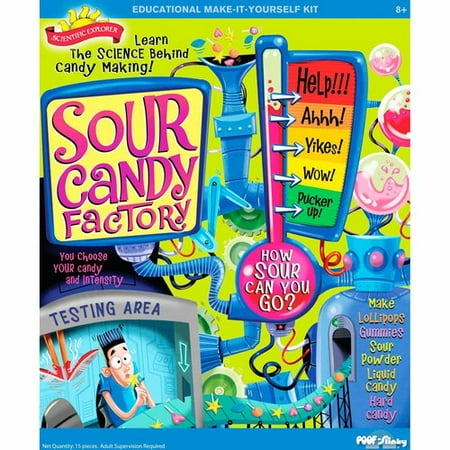 POOF-Slinky 0SA256 Scientific Explorer Sour Candy Factory Kit, 6 Activities