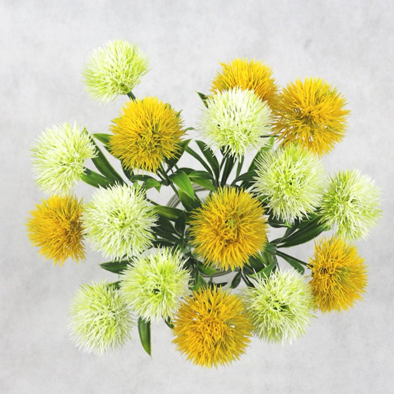 10PCS Artificial Dandelion Stems – Lifelike Yellow Faux Flowers For Home Decor, Weddings, Centerpieces & DIY Crafts