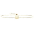 thumbnail image 2 of JewelStop 14k Yellow Gold 9.7x9.5mm Polished Adjustable Initial-B Bracelet with Draw String Clasp 9.25", 2 of 3