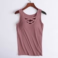 thumbnail image 7 of Women Built-in Bra Tank Tops Spaghetti Strap Basic Camisoles Basic Tank Tops Beach Tank Tops Fitted Tank Tops for Women Yoga Racerback Tank Top Cami Tank Tops for Women Pink 2XL, 7 of 7