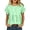 #0209-Green, variant on Womens Casual Tops Round Neck Short Sleeve Ruffle Raglan Shoulder Peplum Waist Plain Womens Casual Tops Relaxed Fit Everyday Wear Soft Basic Tees for Women