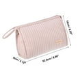 thumbnail image 4 of Unique Bargains Floral Makeup Bag Zipper Flower Cosmetic Pouch Pink, 4 of 7