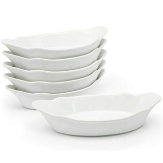 Oval Au Gratin Baking Dishes for Oven Safe and Microwave Cooking and B –  JandWShippingGroup