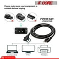 thumbnail image 6 of 6ft Universal Replacement AC Power Cord with C13 Connector - Heavy Duty 18 AWG Copper, UL/CSA/CE Certified for Electronics & Appliances, 6 of 20