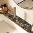 thumbnail image 2 of Yayeee Faucet Mat for Kitchen Sink 30" Diatomite Long Splash Guard Pad, Floral Lines, 2 Pack, 2 of 7