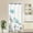 Teal, variant on Stall Shower Curtain Small 36''''W x 72''''L Teal and Gray Floral Daisy Flower Elegant Wildflower Design Polyester Fabric Waterproof 7 Pack Plastic Hooks