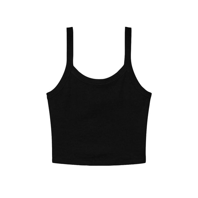 Bella + Canvas Womens Plain Micro-Rib Spaghetti Strap Tank Top