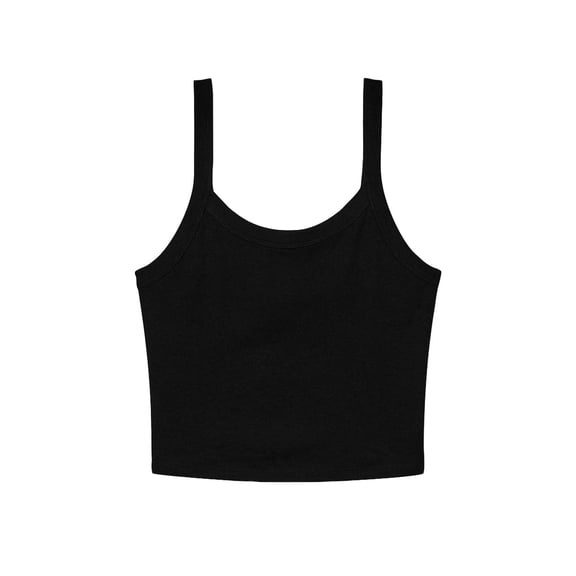 Bella Canvas Womens Plain Micro-Rib Spaghetti Strap Tank Top