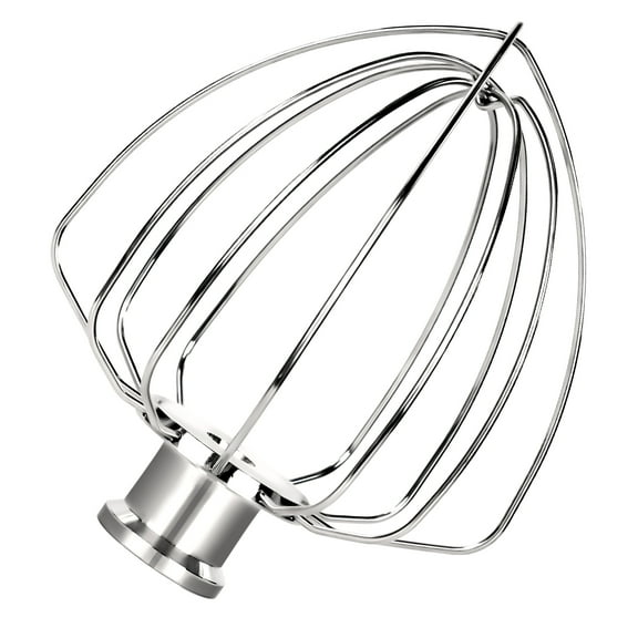 Upgraded Stainless Steel 6-Wire Whip Attachment Compatible with KitchenAid 6 Quart Bowl-Lift Stand Mixer,Dishwasher Safe