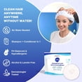 thumbnail image 2 of No Rinse Shampoo Cap, Rinse Free Shower Cap that Shampoos & Conditions, Elderly Care Products, Bedridden Patients, PH Balanced & Hypoallergenic, 3 Pack, 2 of 4