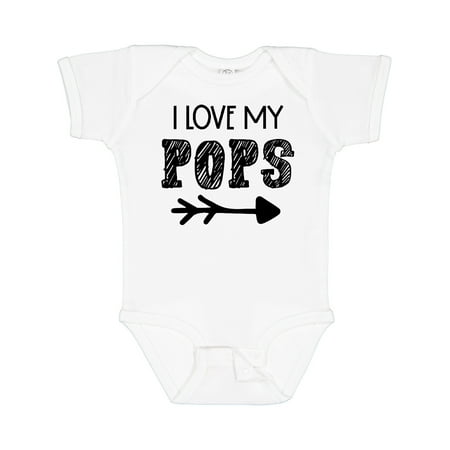 

Inktastic I Love My Pops with Arrow Gift Baby Boy or Baby Girl Bodysuit