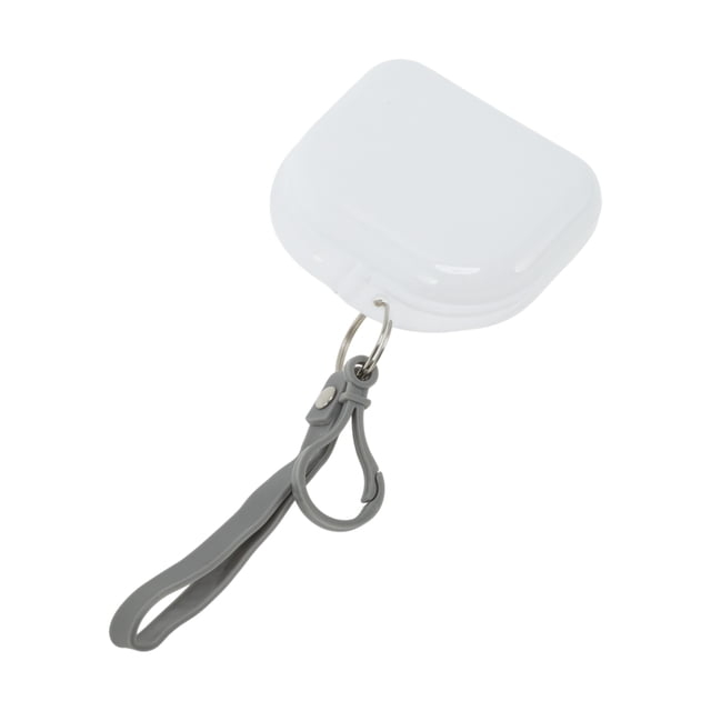 Unique Bargains 1 Pc Caja para Brackets con Cordón Caja de Almacenamiento Compacta Blanca Gris