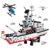 EP EXERCISE N PLAY  Large Military Battleship Building Blocks Toy Sets (1163 Pieces)