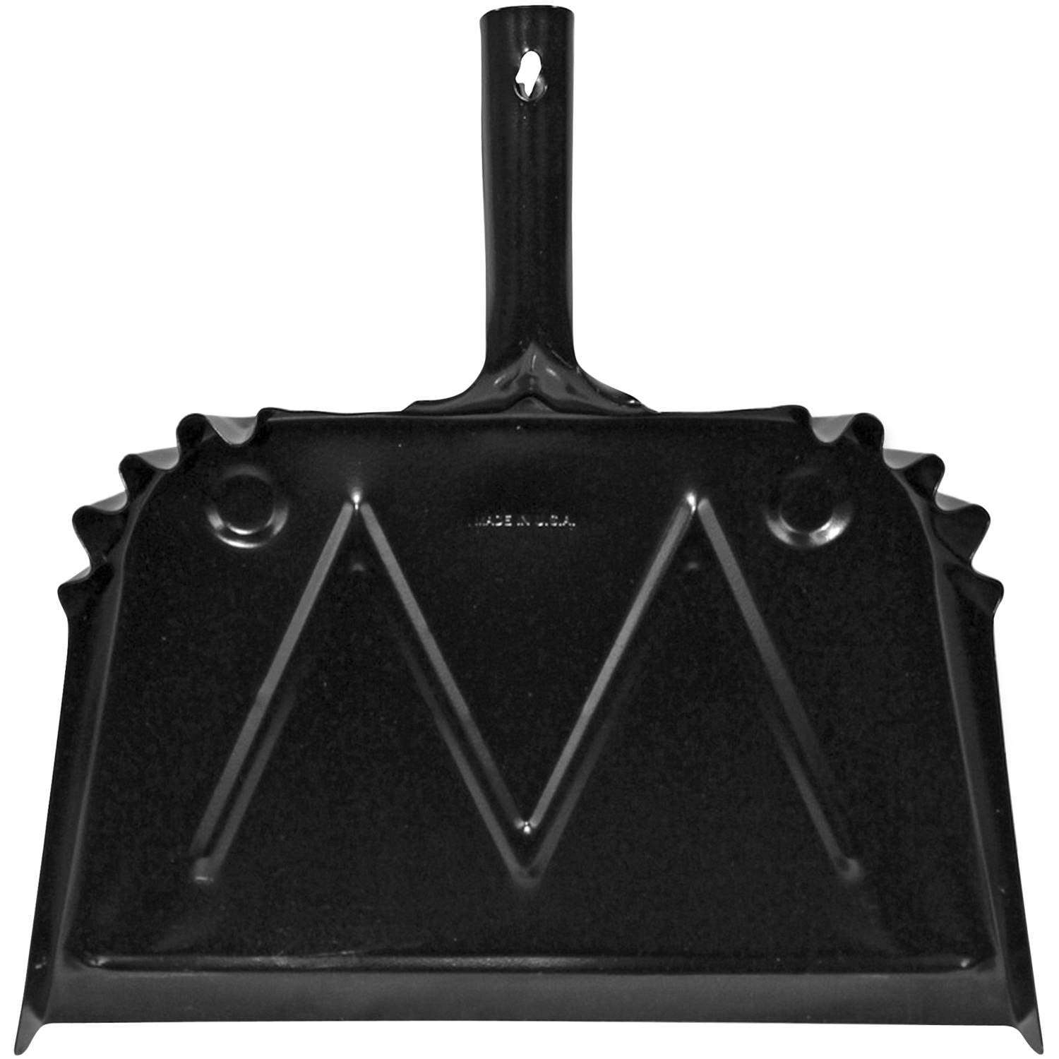 Genuine Joe Metal Black Scope Dust Pan by Genuine Joe