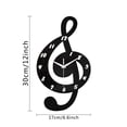 thumbnail image 3 of Wall Watch Clock Musical Note Wall Clock Home Music Notes With Piano Keys Wall Clock Useful Items under 10 Digital Pocket Watch for Kids Cooking Timers for Kitchen Temperature Probe Hour Glasses with, 3 of 4