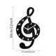 thumbnail image 3 of Reloj de pared con notas musicales. Reloj de pared con notas musicales y teclas de piano., 3 of 8