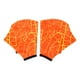 thumbnail image 2 of Guantes de natación de nailon con correa de muñeca para surf, snorkel y buceo, aletas de mano naranjas Naranja M, 2 of 9