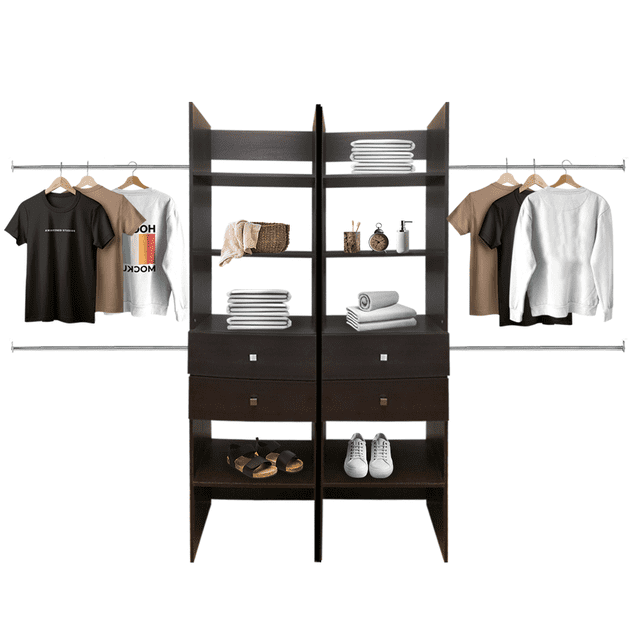 Closet Verona 2 Cajoneras Premium Ajustable DECOMOBIL 2CA-CLO-03