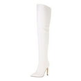 thumbnail image 4 of Stiletto Thigh High Boots for Women Sexy Fashion Slim Fit Leather Pointed Toe Dress Heels over The Knee Tall Boots, 4 of 5