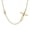 B, variant on Inverted Cross Necklace 14K Gold Plated Religious Christian Sideways Cross Pendant Necklaces with Cubic Zirconia Faith Jewelry Easter Basket Stuffers Gifts for Women Wife Her