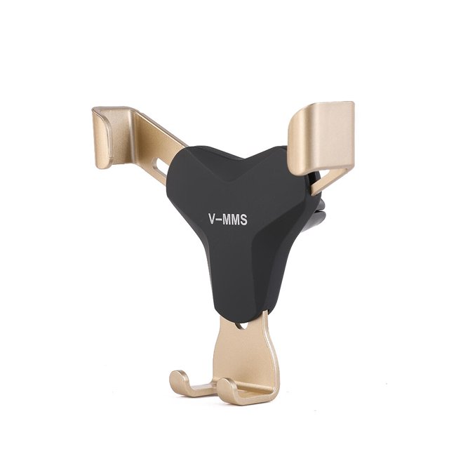 Soporte Universal de gravedad para coche, montaje de rejilla de ventilación de aire para móvil IPhone 12, Samsung, sin GPS magnético"Golden" Fivean Soporte para teléfono de coche