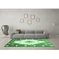 thumbnail image 3 of Ahgly Company Indoor Rectangle Abstract Emerald Green Contemporary Area Rugs, 2' x 5', 3 of 4