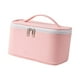 thumbnail image 3 of Neceser de maquillaje, capacidad, sintética, neceser, estuche de almacenamiento portátil, neceser, neceser para mujeres, niñas, Rosado Macarena Bolsas de maquillaje, 3 of 8