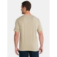 thumbnail image 3 of George Men's and Big Men's Sunwashed Cotton Henley Tee with Short Sleeves, Sizes S-3XL, 3 of 5