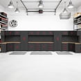 thumbnail image 4 of HPDMC Garage Storage Cabinet System, 32PCS Garage Cabinets and Storage System Kit Workshop Set with Steel Cabinet, Cabinet Drawers, Workbench, Red Handle, 4 of 8