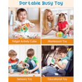 thumbnail image 4 of Vanmor Busy Cube Travel Toys for Toddler, Baby Sensory Busy Board Travel Learning Toy for Kids, Montessori Educational Activity Cube, Autism developmentally Play Center Fidget Toy for 18 Month+, 4 of 7